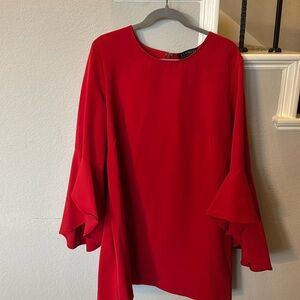 Red ELOQUII shift dress. Sz 18